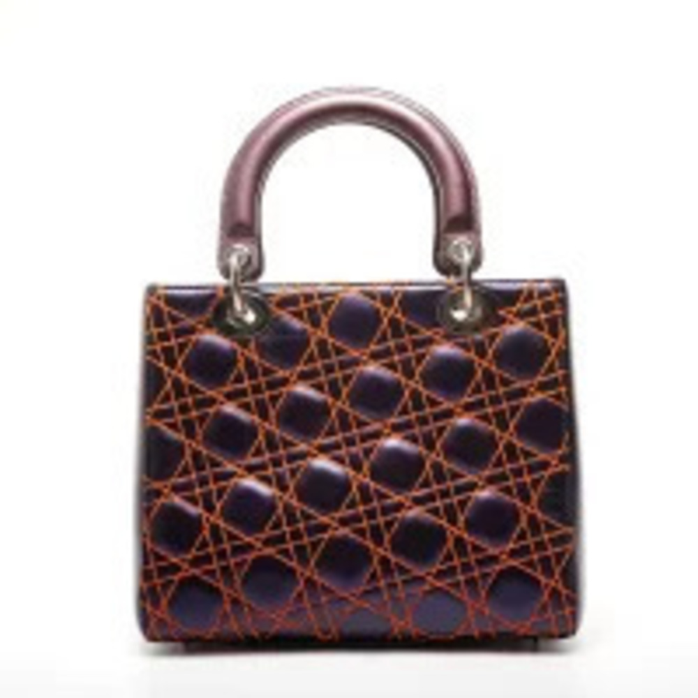 Dior Cannage Orange Handbag Anselm Christian  Lyle Purple Lady